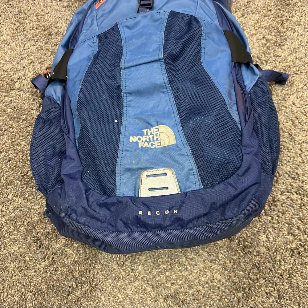 The north‎ face backpack womens blue recon hiking bag outdoor